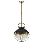 Crew Pendant - Heritage Brass / Black / Clear