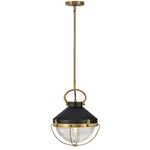 Crew Pendant - Heritage Brass / Black / Clear