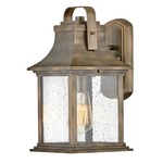 Grant Outdoor Wall Sconce - Burnished Bronze / Clear Seedy