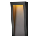 Taper Outdoor Wall Sconce - Textured Black / Etched Glass
