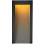 Taper Outdoor Wall Sconce - Textured Black / Etched Glass