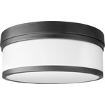 Celeste Ceiling Light Fixture - Noir / Satin Opal