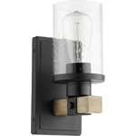 Alpine Wall Sconce - Noir / Clear Seeded