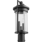 Dimas Outdoor Post Light - Black / Clear