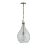 Signature 333813 Mini Pendant - Brushed Nickel / Stone Seeded