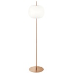 Kushi XL Floor Lamp - Copper / Opal