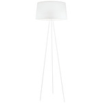 Tripod Floor Lamp - White / White