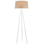 Tripod Floor Lamp - Gray / Ecru