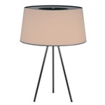 Tripod Table Lamp - Gray / Ecru