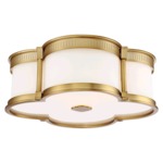 Quatrefoil Ceiling Light Fixture - Liberty Gold / Etched White