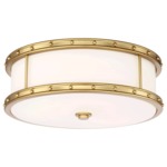 Studded Ceiling Light Fixture - Liberty Gold / Etched Opal