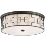 Retro Ceiling Light Fixture - Dark Grey / Frosted