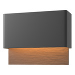 Stratum Outdoor Wall Sconce - Coastal Black / Coastal Bronze