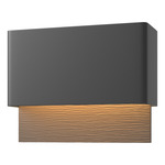 Stratum Outdoor Wall Sconce - Coastal Black / Coastal Dark Smoke