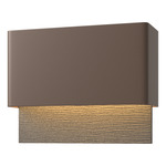 Stratum Outdoor Wall Sconce - Coastal Bronze / Coastal Natural Iron