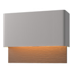 Stratum Outdoor Wall Sconce - Coastal Burnished Steel / Coastal Bronze