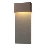 Stratum Tall Outdoor Wall Sconce - Coastal Bronze / Coastal Natural Iron