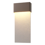 Stratum Tall Outdoor Wall Sconce - Coastal Bronze / Coastal Burnished Steel