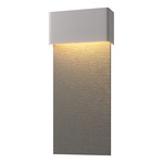 Stratum Tall Outdoor Wall Sconce - Coastal Burnished Steel / Coastal Natural Iron