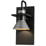 Erlenmeyer Dark Sky Outdoor Wall Sconce - Coastal Black / Coastal Burnished Steel