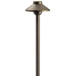 12V Stepped Dome Path Light - Centennial Brass