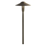 12V Dome Integrated LED Path Light - Centennial Brass