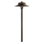 Mission Tiered Dome 12V Path Light - Centennial Brass