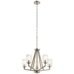 Deryn Chandelier - Distressed Antique Grey / Clear Seeded