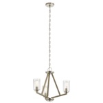 Deryn Chandelier - Distressed Antique Grey / Clear Seeded