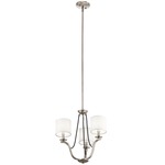 Thisbe Chandelier - Classic Pewter / White Linen