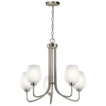 Valserrano Chandelier - Brushed Nickel / Satin Etched