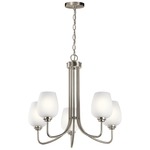 Valserrano Chandelier - Brushed Nickel / Satin Etched