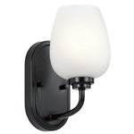 Valserrano Wall Sconce - Black / Satin Etched