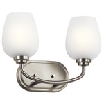 Valserrano Bathroom Vanity Light - Brushed Nickel / Satin Etched