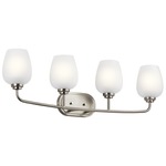 Valserrano Bathroom Vanity Light - Brushed Nickel / Satin Etched