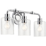 Gunnison Bathroom Vanity Light - Chrome / Clear