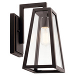 Delison Outdoor Wall Sconce - Rubbed Bronze / Clear