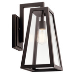 Delison Outdoor Wall Sconce - Rubbed Bronze / Clear