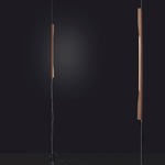 Ilo Vertical Pendant - Matte Black / Satin Bronze