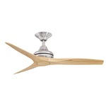 Spitfire Indoor / Outdoor Ceiling Fan - Brushed Nickel / Natural