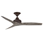 Spitfire Indoor / Outdoor Ceiling Fan - Dark Bronze / Weathered Wood