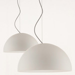 Sonora Opaline Glass Pendant - White / Opaline Opaque