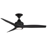 Spitfire Indoor / Outdoor Ceiling Fan with Light - Black / Black