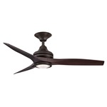 Spitfire Indoor / Outdoor Ceiling Fan with Light - Dark Bronze / Dark Walnut