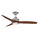 Spitfire Indoor / Outdoor Ceiling Fan with Light - Galvanized / Whiskey