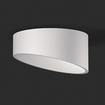 Domo Slant Ceiling Light Fixture - White Matte