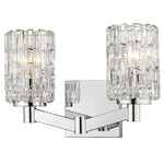 Aubrey Bathroom Vanity Light - Chrome / Clear