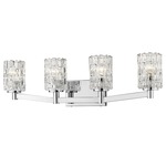 Aubrey Bathroom Vanity Light - Chrome / Clear