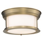 Sonna Matte Opal Ceiling Light Fixture - Heritage Brass / Matte Opal