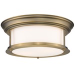 Sonna Matte Opal Ceiling Light Fixture - Heritage Brass / Matte Opal